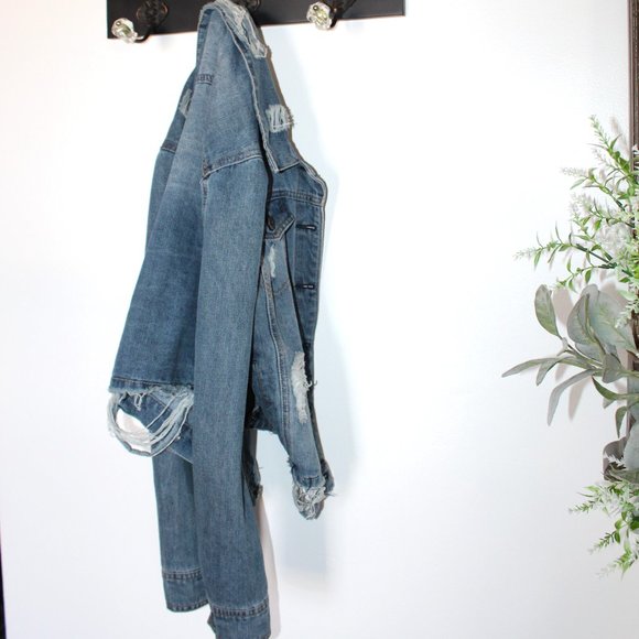 HWY Jeans Highway Super-Distressed Jean Jacket - Picture 16 of 16